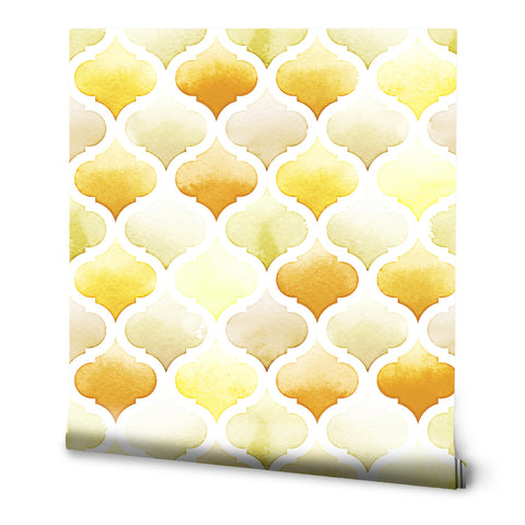 Tangier Rug Removable Wallpaper - Gold