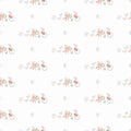 circus-themed wallpaper with a pattern featuring clowns, bicycles, and stars.