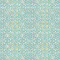 Turquoise Filigree Removable Wallpaper - Teal & Beige