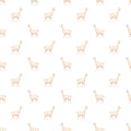 removable wallpaper with a pattern of white llamas on a white background.